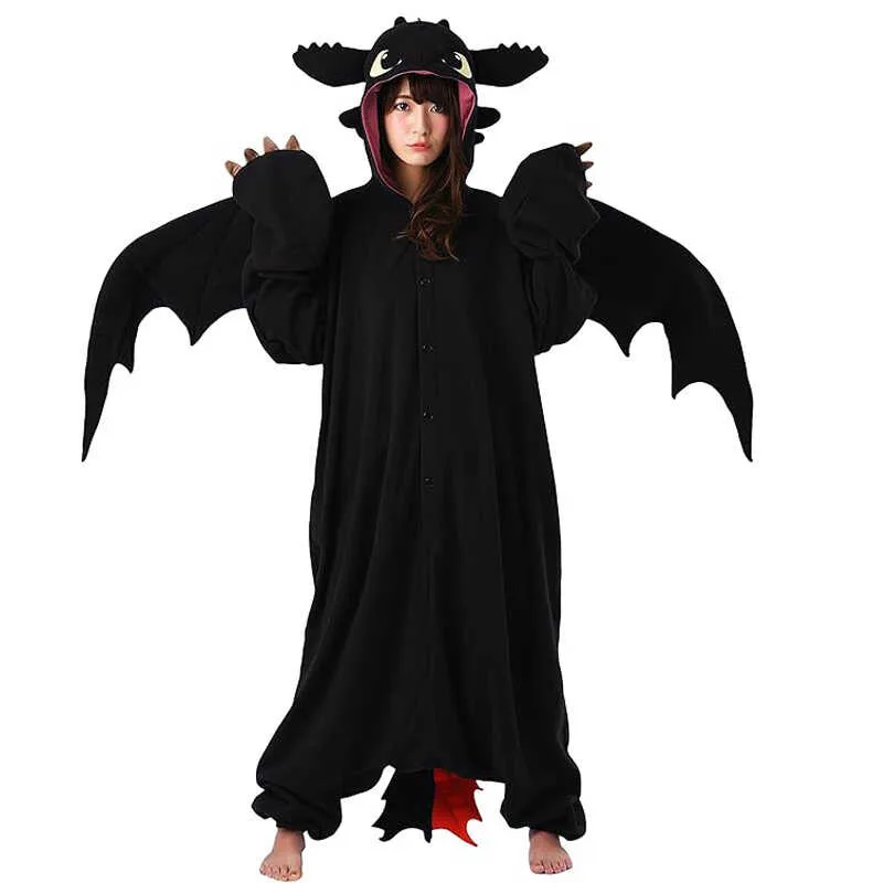 Pink salamander adult one-piece Animal pajamas Christmas pajamas Cosplay party animal pajamas