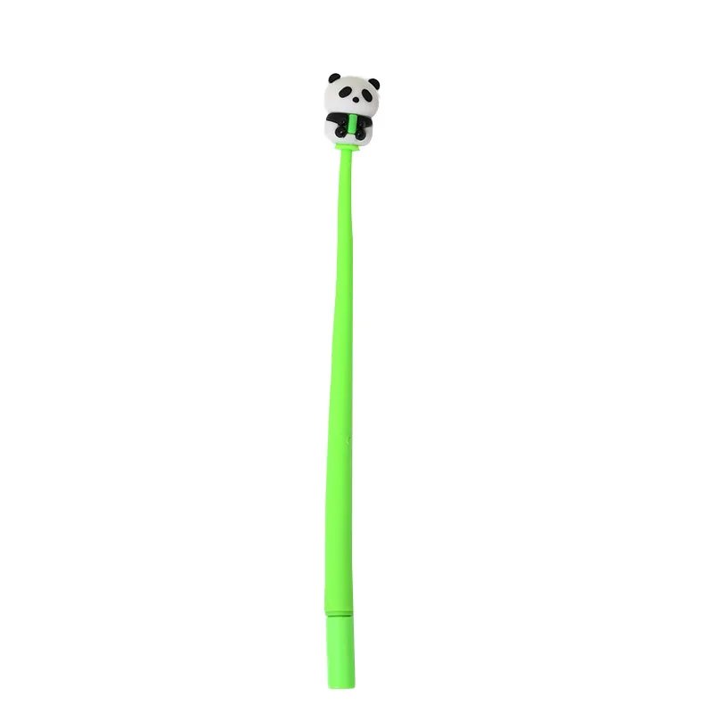 Wholesale Custom Cartoon Panda Neutral Gel Pen Cute Student Gift Creative Pen Stationery Black Ballpoint Pens