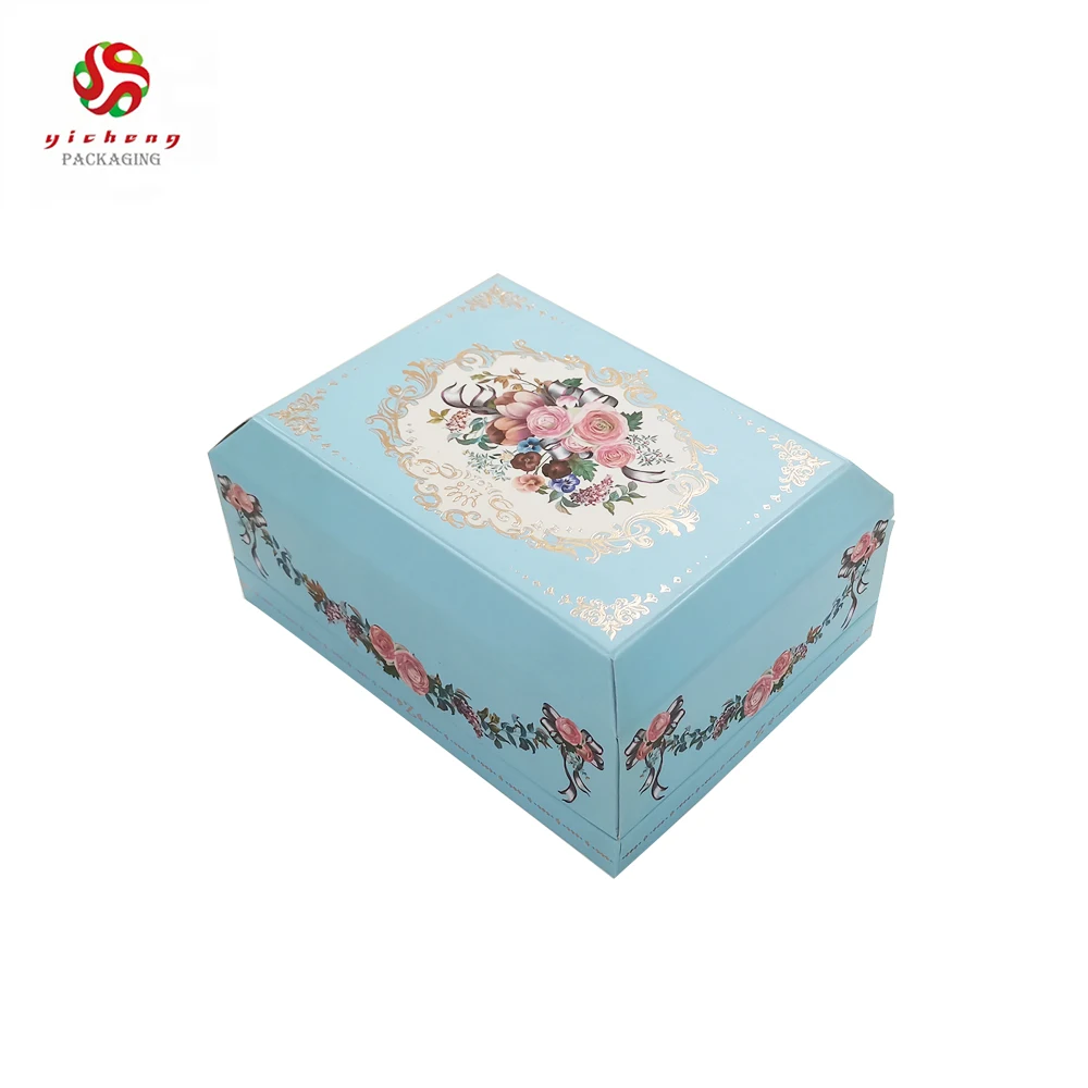 Chic Elegant Custom Cardboard Suitcases Packaging Children Baby Blanket Vintage Suitcase OEM Brand Gift Packaging Box