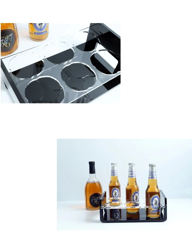 Manufacturer custom new acrylic wine rack business super bar display stand night clue wine acrylic display case