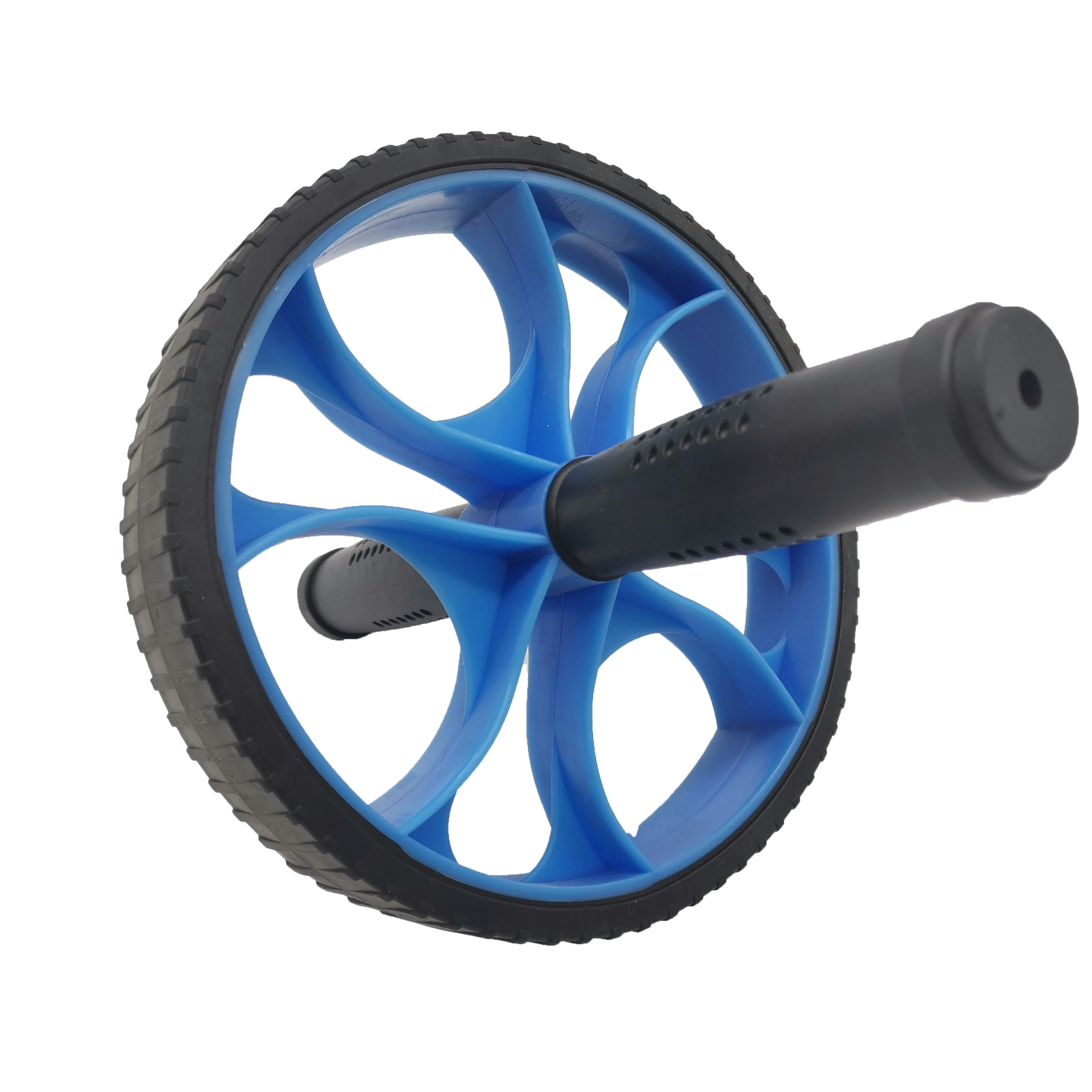 PVC Automatic springback exercise AB wheel with singal round for exercising the abdominal muscle