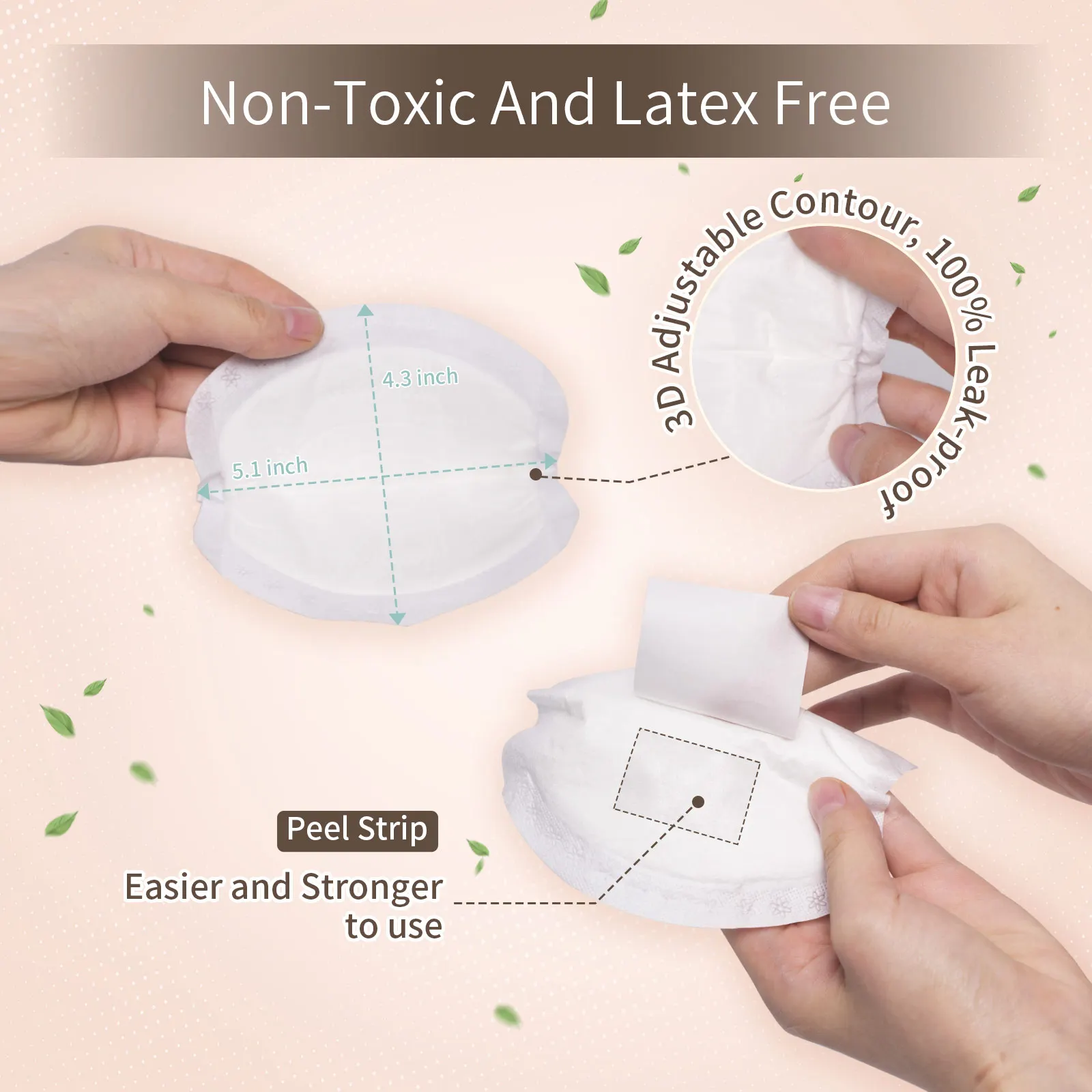 Absorbent Nursing Pads for Breastfeeding Care Disposable Maternity Breast Pads with Leakproof