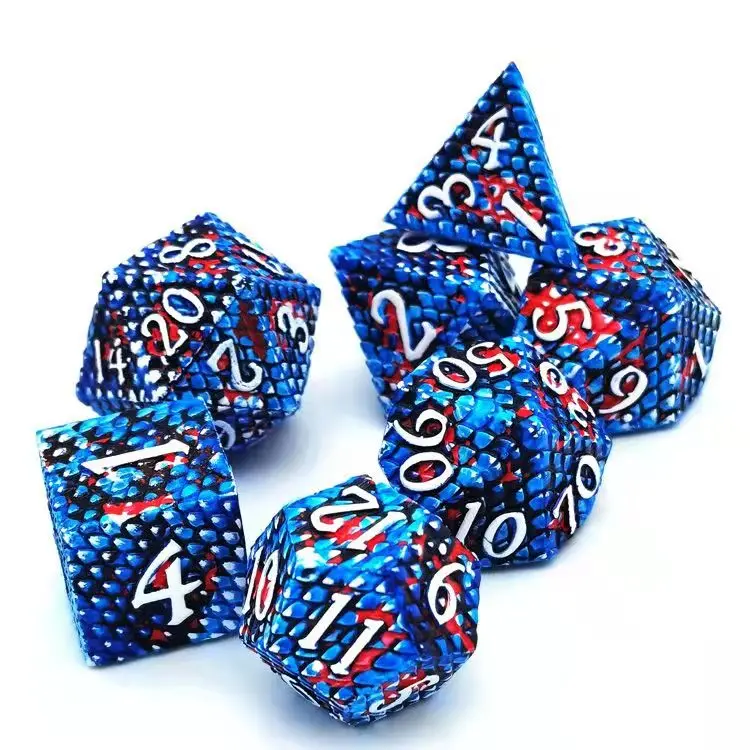 2021 dragon scale metal dice factory customization