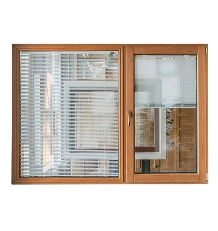 Remote control  electrical  Automatic  blind  in glass  aluminum wood windows