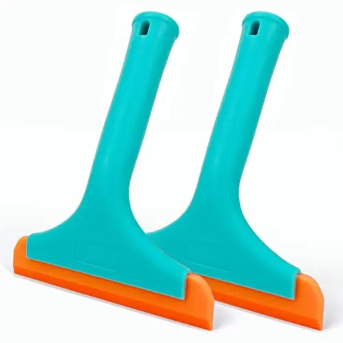 High quality black rubber squeegee window cleaning stainless steel squeegee for floor