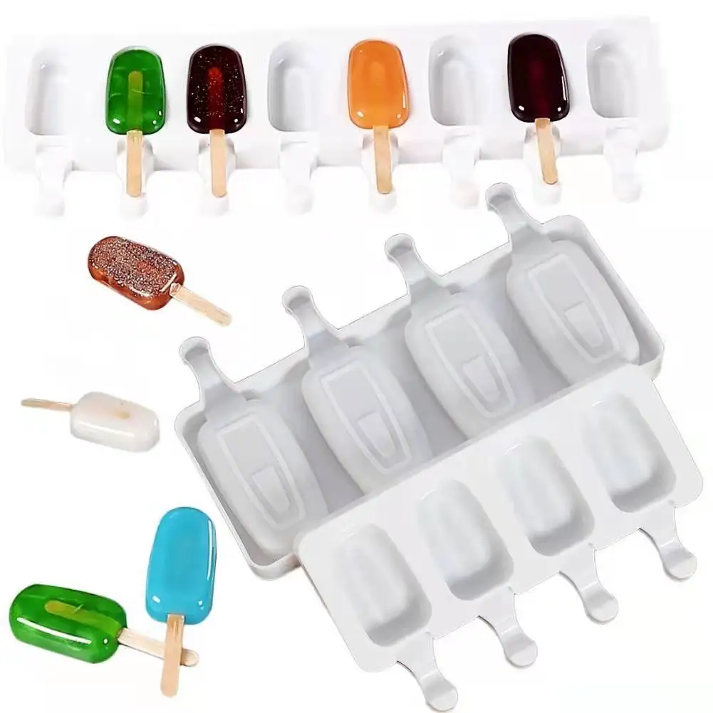 Silicone Ice cube Cream Mold Popsicle Molds DIY Homemade Dessert Freezer Fruit Juice Ice Pop Maker Mould