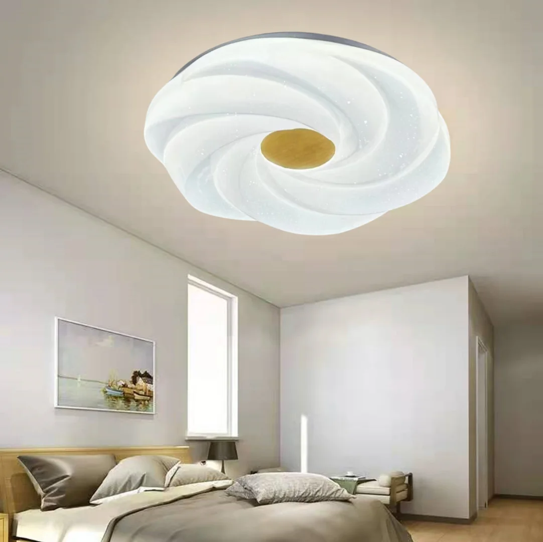 Romantic Design Led ceiling lights Indoor Lighting White Flower Led Warm Ceiling Lamp for Bedroom