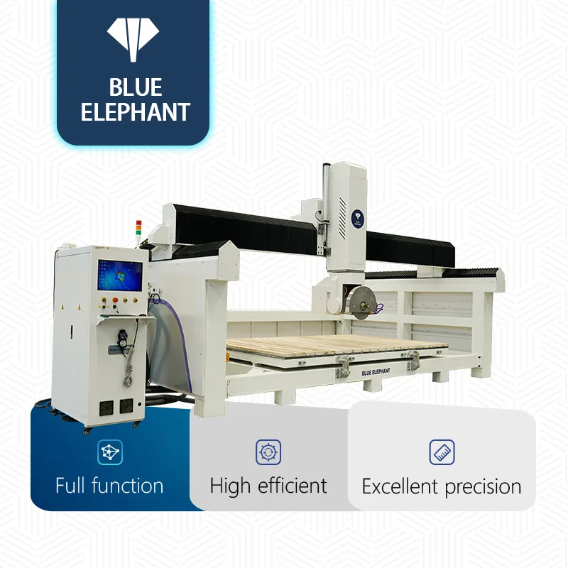 Multi Purpose 3D 5 Axis cnc machine granite fabrication center cnc milling stone machine for sale