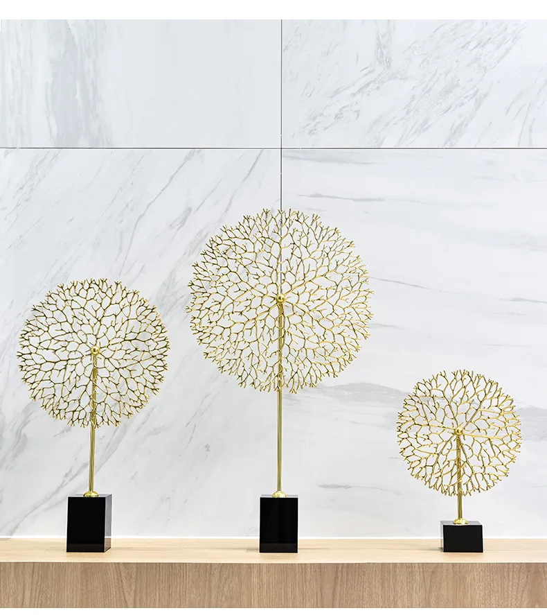 
Wholesale Black Gold Crystal Design Living Room Link Home Decor Decoration 