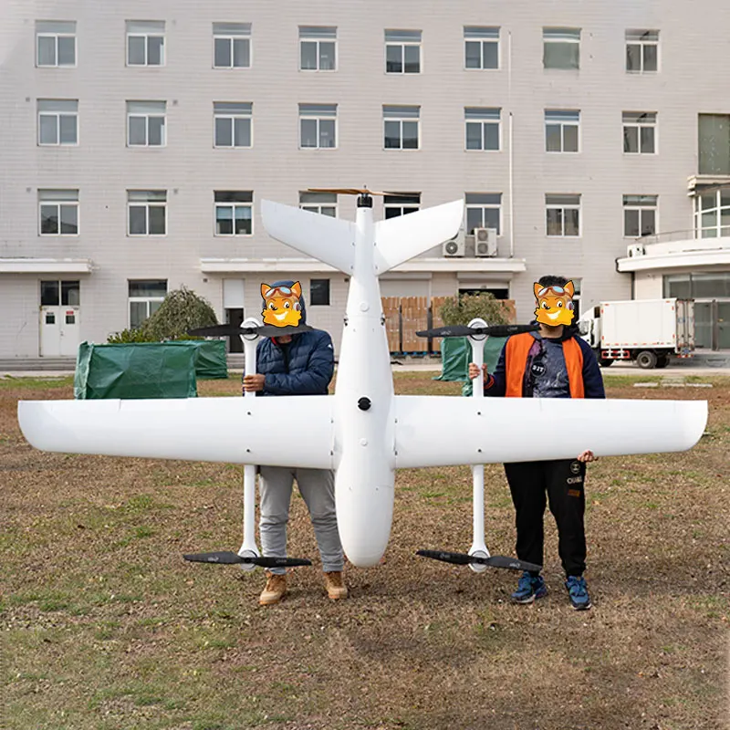 FOXTECH AYK-350 с неподвижным крылом Бла (беспилотный летательный аппарат наблюдения длинный Диапазон отображения доставки Дрон VTOL