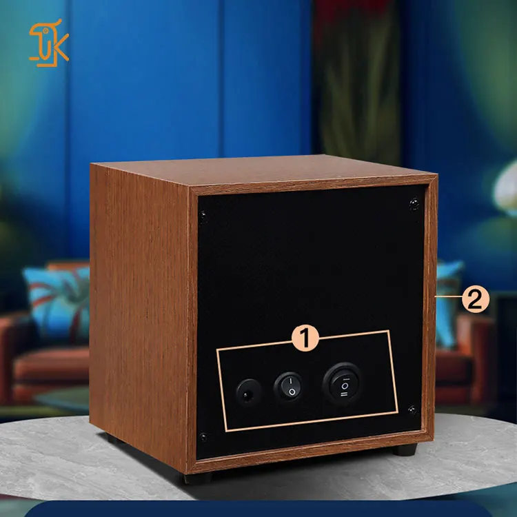 SANYIN Custom Super Quiet Mechanical Watch Winder Wood Box Automatic Luxury Design With Led Light Single Watch Winder
