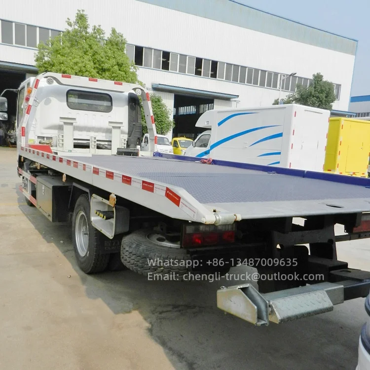 FAW TIGER VH tray wrecker 4 ton FAW flatbed tow truck for traffic block