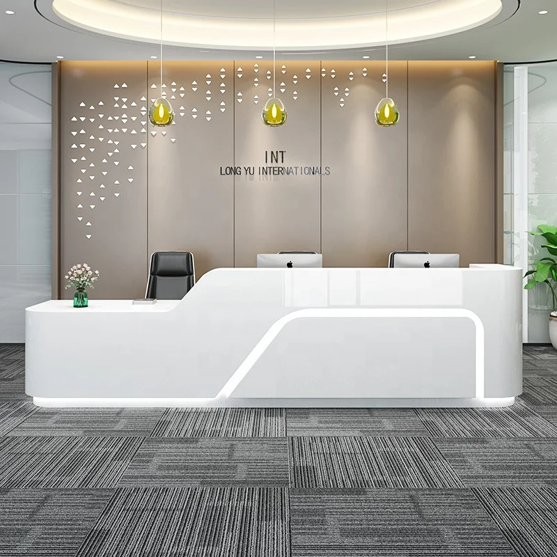 Modern high-quality hotel cashier counter bar counter design custom reception cash counter