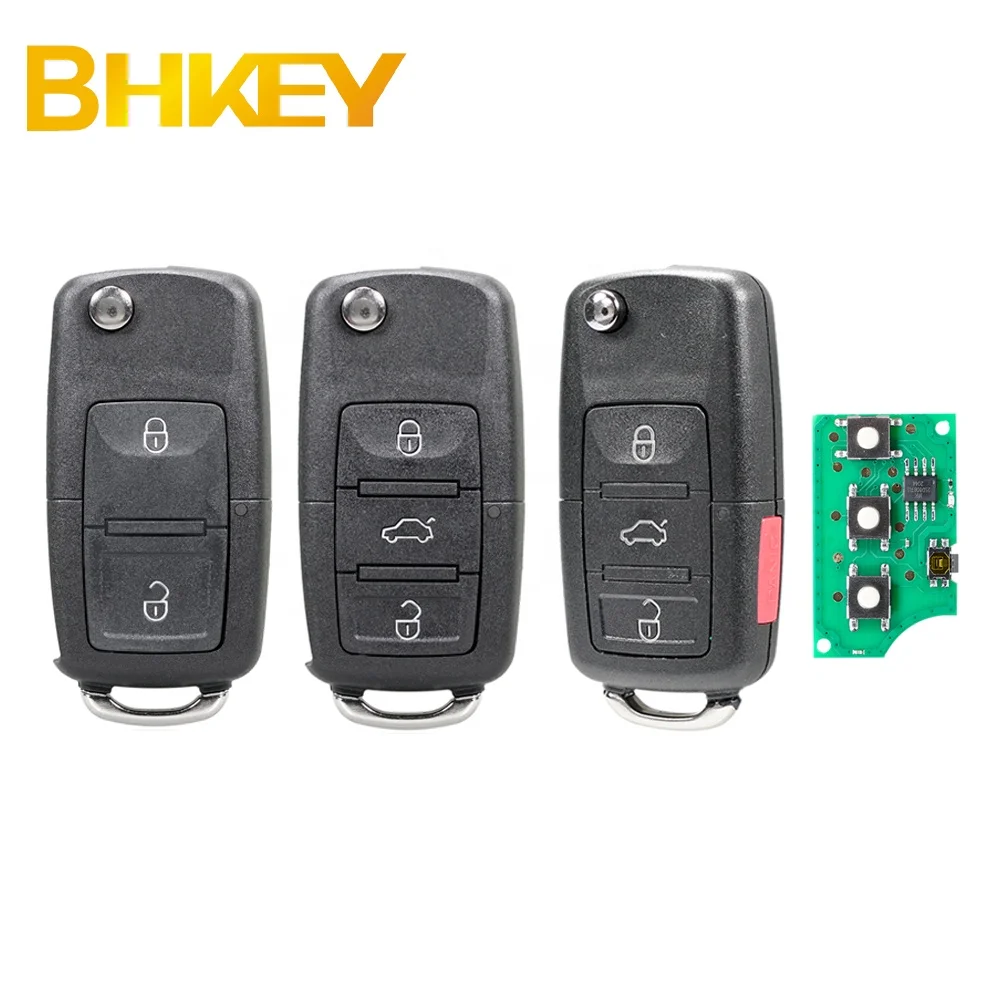 For Volkswagen Flip Remote Car Key 2B 3B 4B 433Mhz /315Mhz ID48 Chip for Beetle Golf Jetta Passat 1J0959753 1K0959753G
