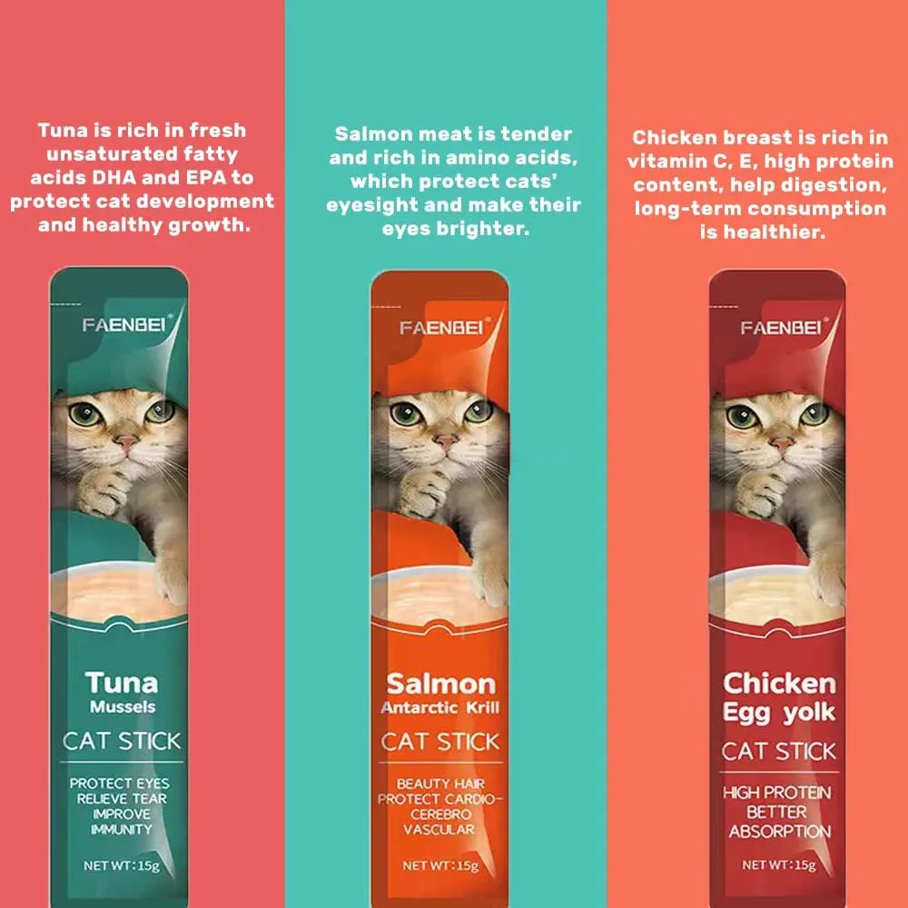 Wholesome Cat Snack Sticks  Perfectly Crafted for a Protein Packed Treat Time