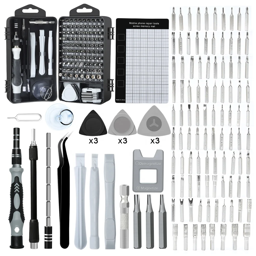 Industrial DIY Precise Screwdriver Kit with 101 Magnetic Driver Bit and 122 Stainless Steel Shaft Custom Size OEM