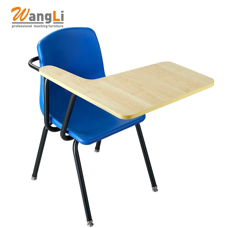 School Furniture Student Exam Chairs Plastic School Chair With Writing Board Modern Training Chairs