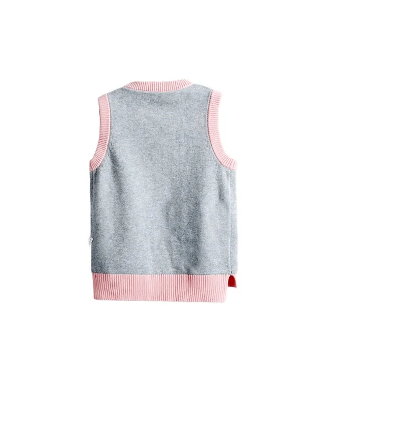 
Outdoor Girls Faux Waistcoat Wholesale Custom Design Soft Cotton Baby Vest 