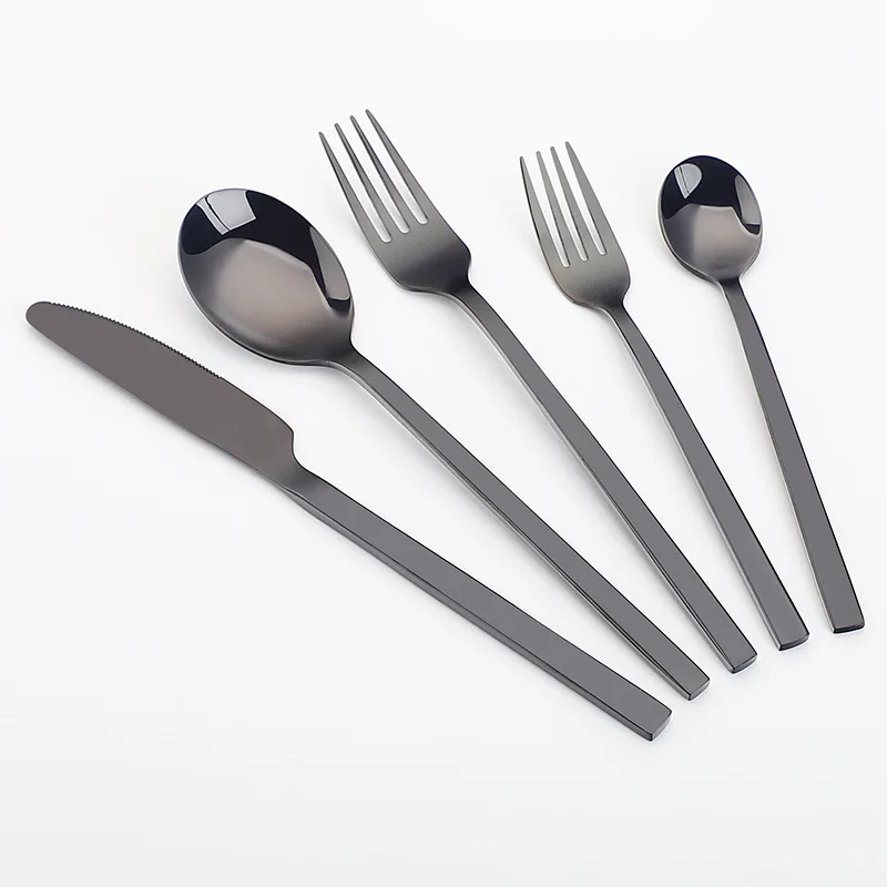 Gold Cutlery Flatware Set Matte/Mirror Food Grade Stainless Steel Spoon Fork Knife Restaurant Wedding