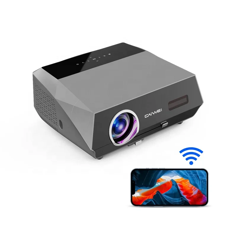 Caiwei Led Projector home theater support 1080p projector mobile phonemeeting room Projector