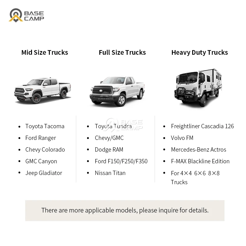 Fuel-efficient cutting-edge technology off-road luxury 6ft innovation camping pop up truck campers
