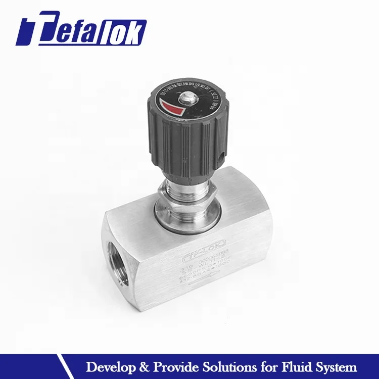 small hydraulic flow control needle valves