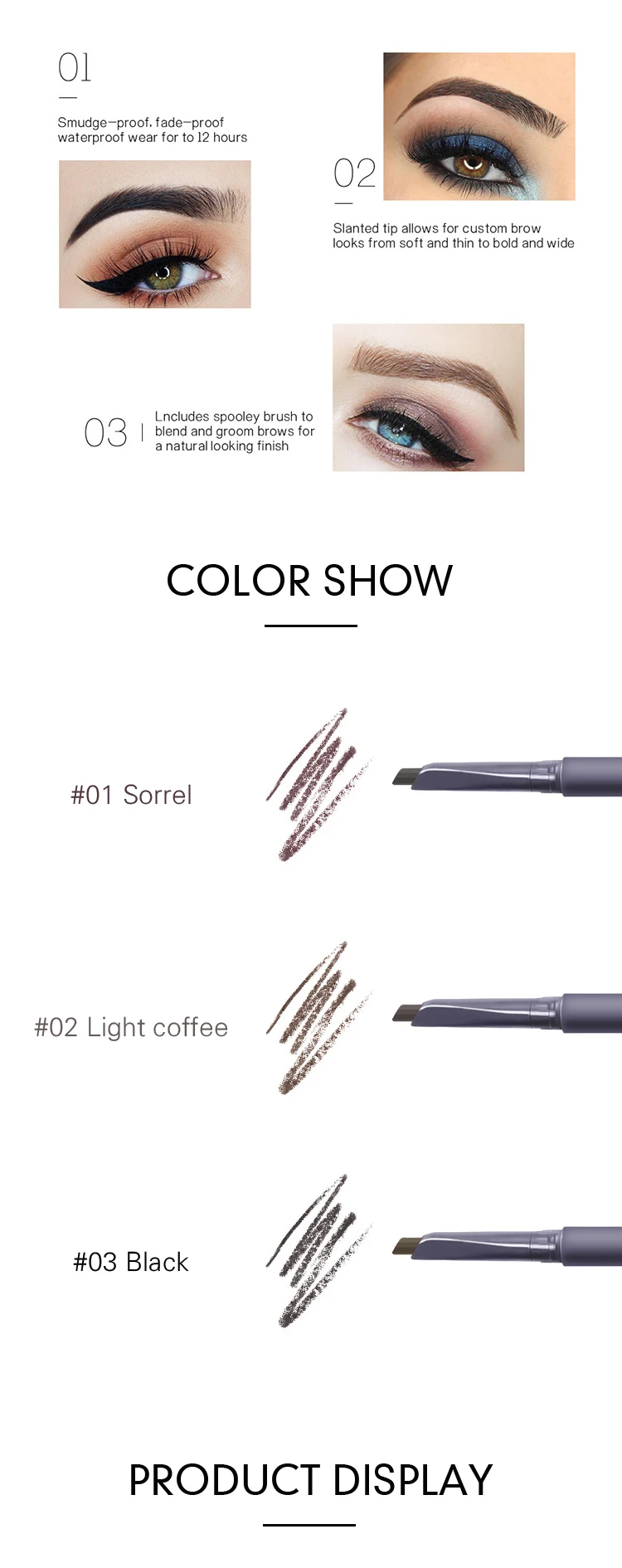 brow pencil private label eyebrow