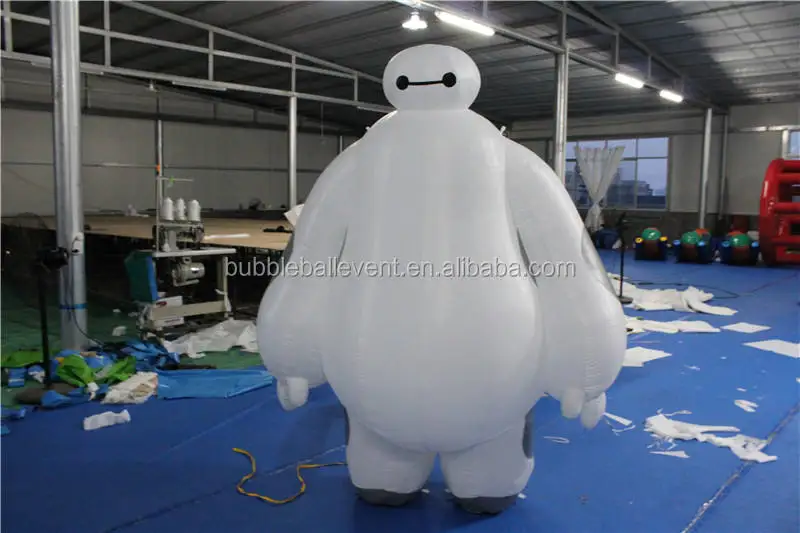 Lovely giant inflatable robot character cartoon , inflatable baymax mascot with low price