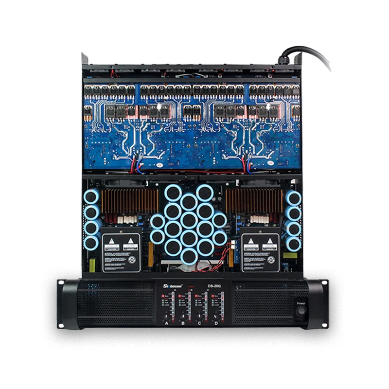 DS-20Q 5000w power amplifier 4 channel  musical pre   audio professional subwoofer amplifier