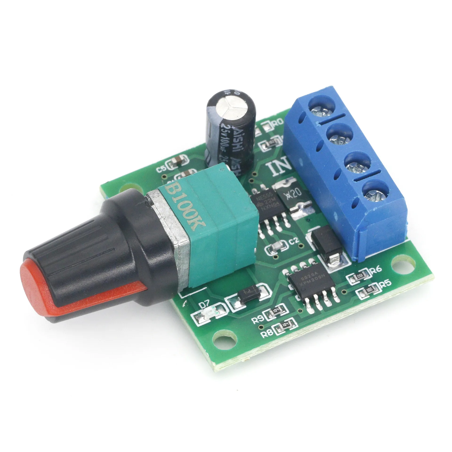 PWM DC motor Governor 1.8V 3V 5V 6V 12V 2A speed control switch Switch function 1803BK