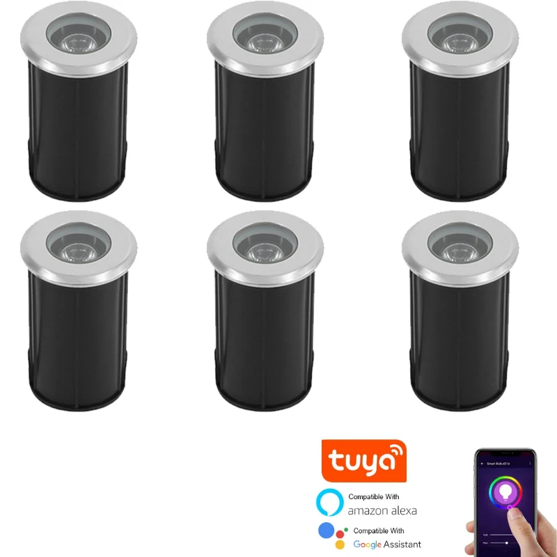 floor spotlight 220v floor 30mm deck stair step foot bridge 1w outdoor landscape led spotlight inground light with dali dimmable