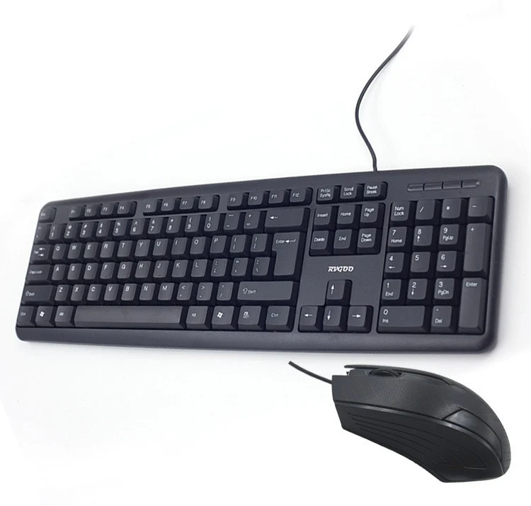 High Quality OEM Brazilian Spanish Ergonomic Keyboard and Mouse Combo Wholesale Office 2.4G USB Wireless Keyboard & Mouse Set