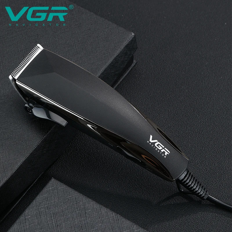 Профессиональная машинка для стрижки волос Vgr V033 электрический шнур 2500 мАч мощная триммер черного