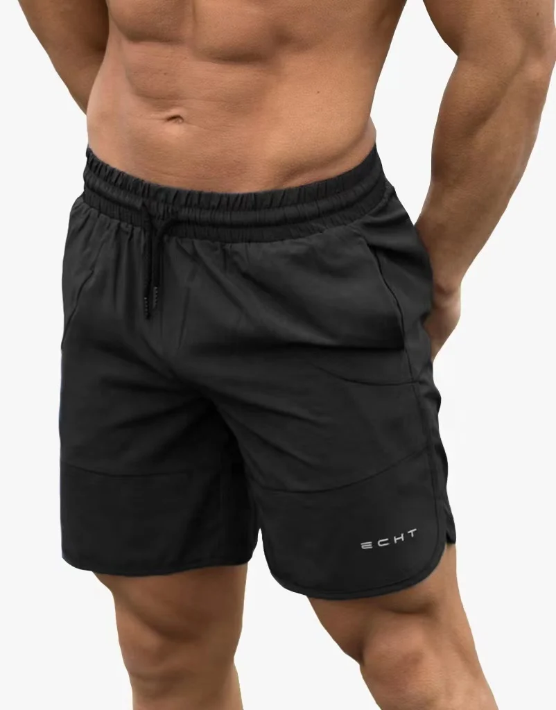 Men 7' Inch Spandex Workout Shorts  wholesale Quick Dry Mesh Fitness Men short pants  Cargo Gym Shorts With Pockets
