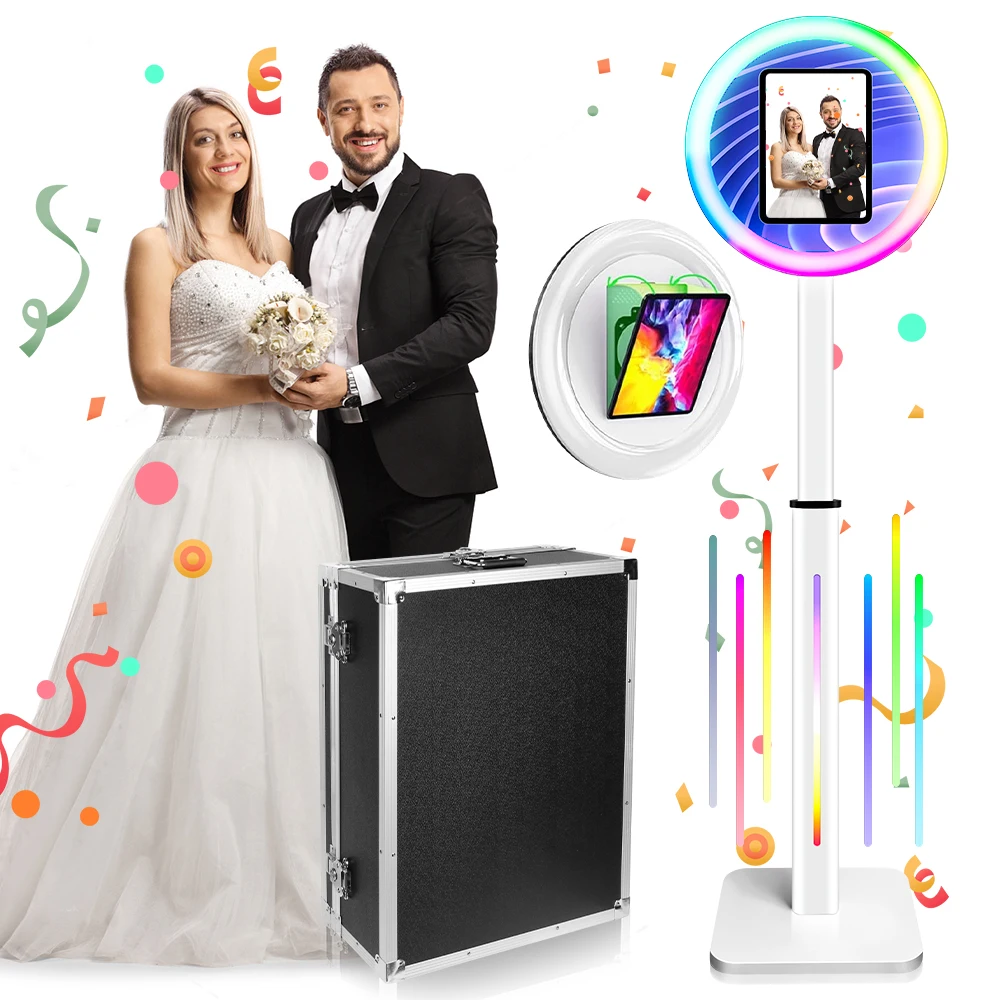 USA Wholesale Wooden Selfie Photo Booth Machine dslr Vintage Photo Booth with Printer With Printer And Camera For Party