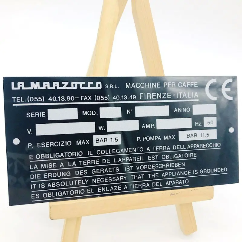 Custom Metal Engraving Aluminum Extrusion Nameplate metal Nameplate