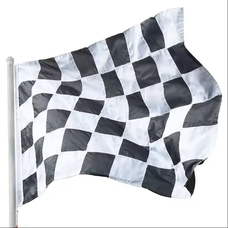 Fast Delivery 100% polyester single sided double sided custom size national company flag