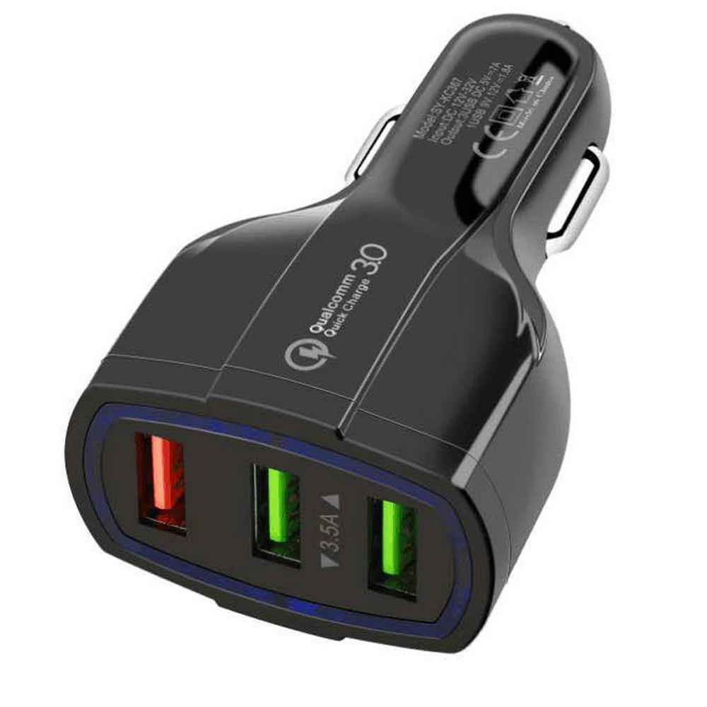 
SIPU fast charging qc 30 car adapter 3 usb charger car 