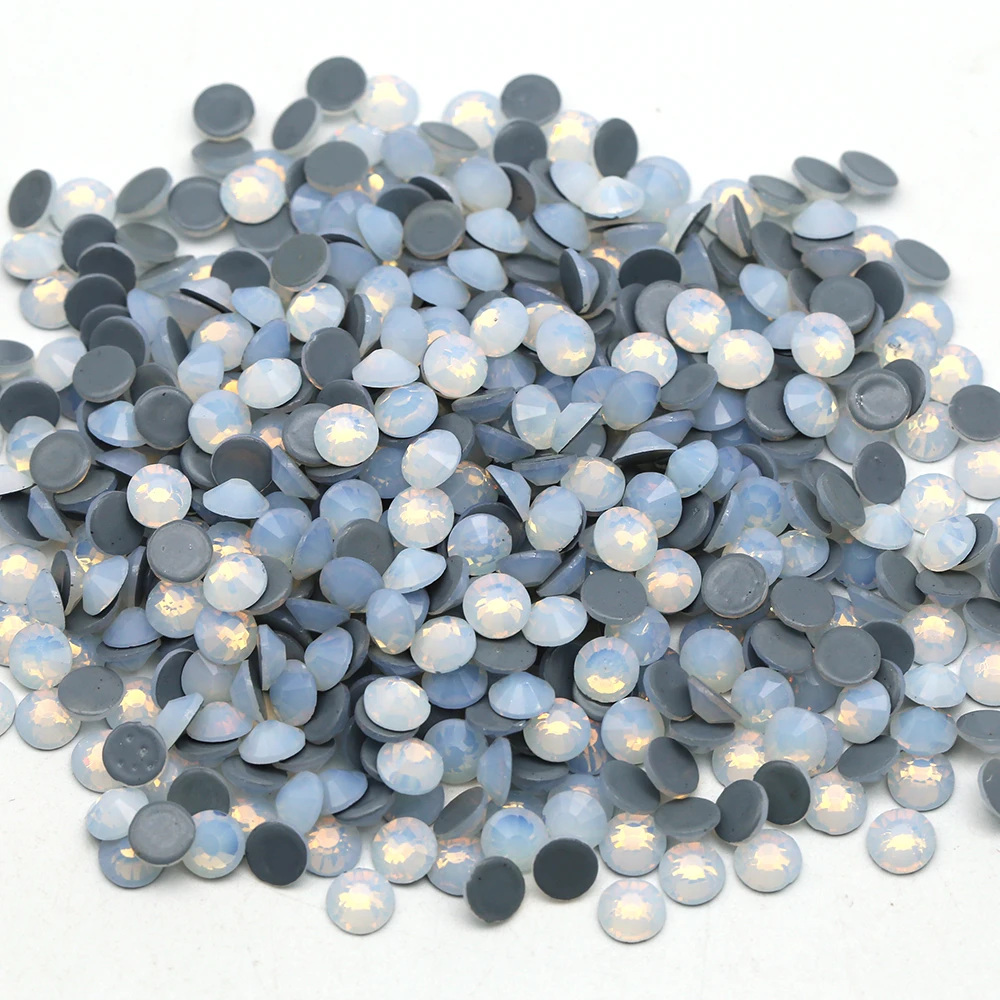Pink Opal Flatback Ss34 Hot Fix Glass Stone Crystal Nail Rhinestones Bulk