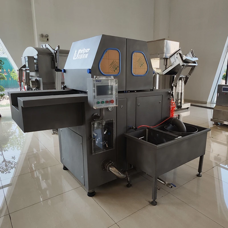 Large heavy full automatic electric vacuum meat tumblers production line machine