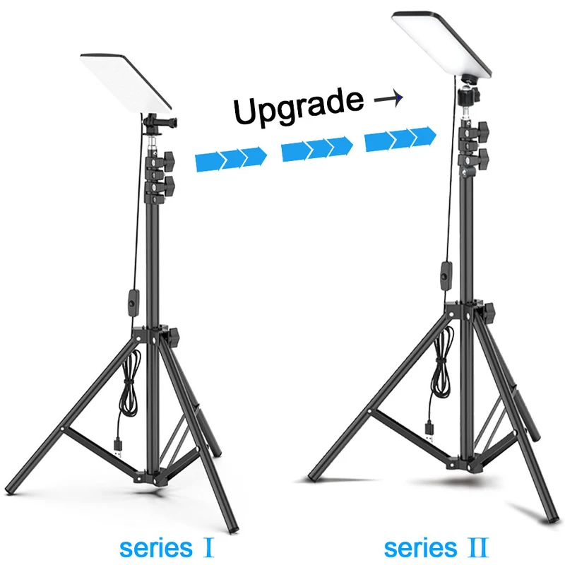 Portable Camping Light LED Selfie Lamp With Tripod Stand for Outdoor Picnic Barbecue