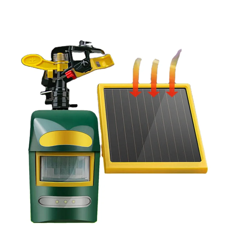 Solar operated multifunctional outdoor garden water sprinkler