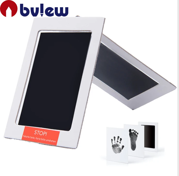 Bview Art Hot Selling infant Non Toxic Baby Handprint Footprint Imprint Kit for Baby Souvenirs Casting Newborn Footprint