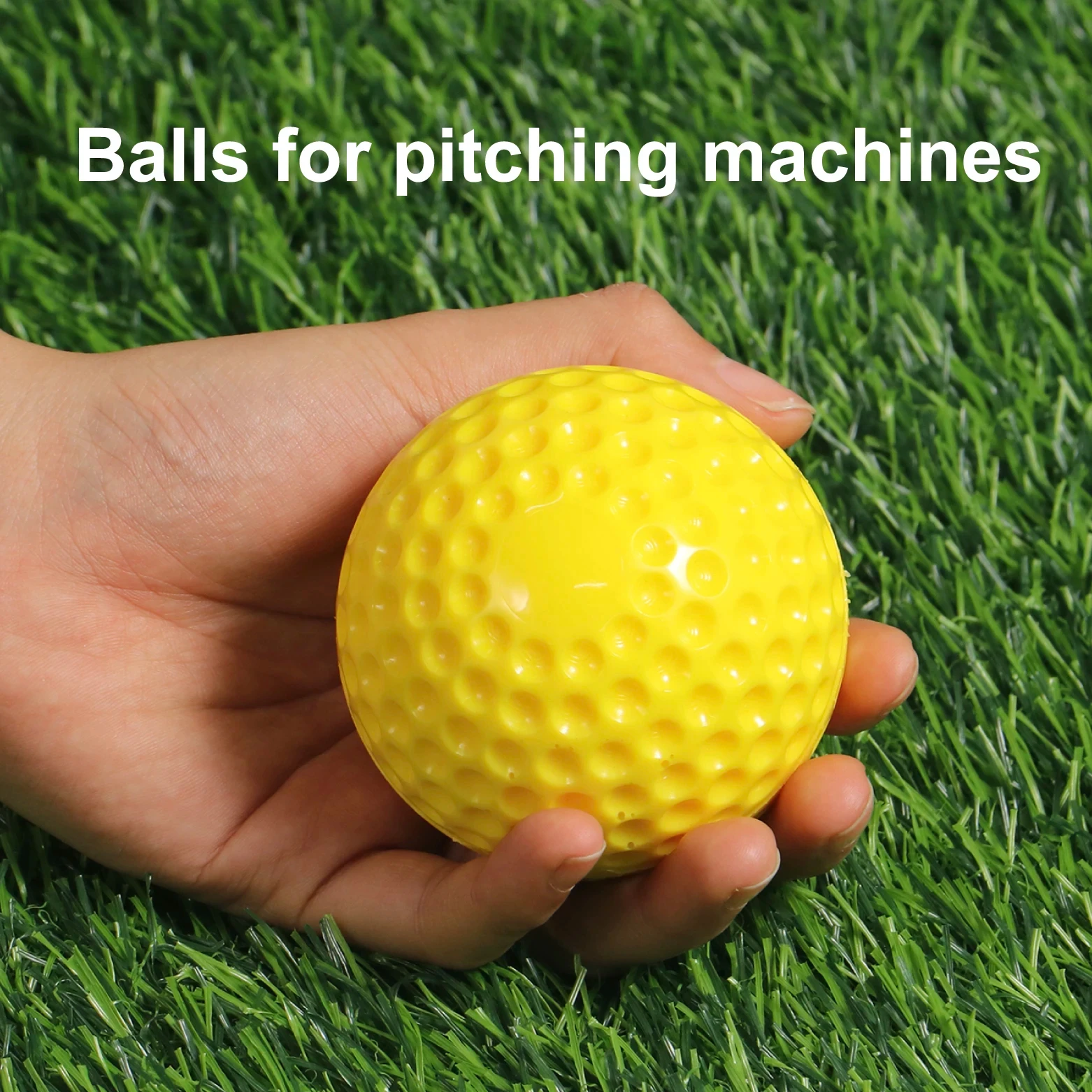 Wholesale 9inch Yellow Softball Dimpled Balls for Pithching Machine Baseball Balls Softball