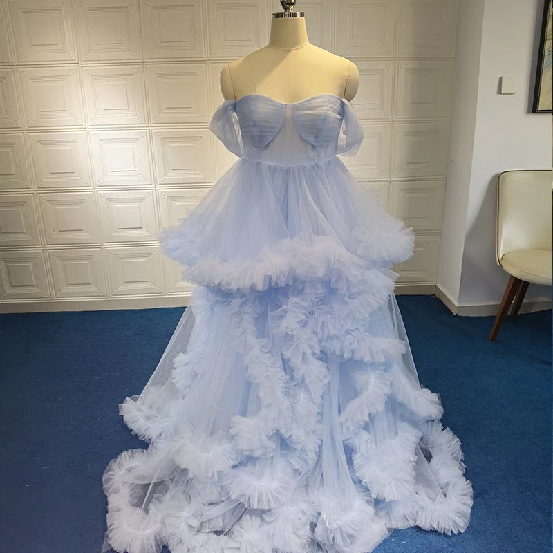 tulle robe photo dress Summer 3d Shoulderless Elegance Maternity Dress for Pregnant Women