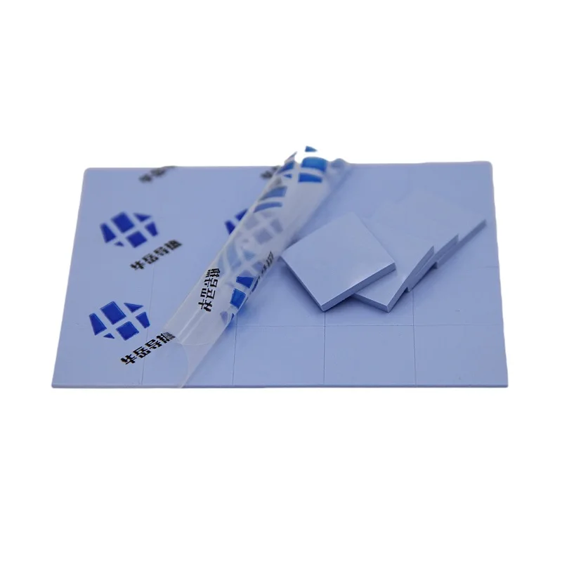 1.2W - 15W Insulation Thermal Conductive Silicone Sheet silicone thermal transfer pad thermal silicone pads for battery CPU