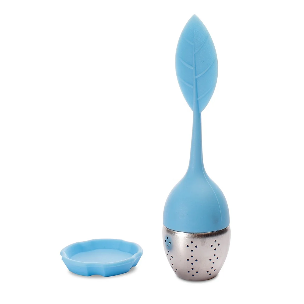 
Wholesale Food Grade Silicone And Stainless Steel Loose Leaf Tea Infuser, Tea Leaves Infuser 