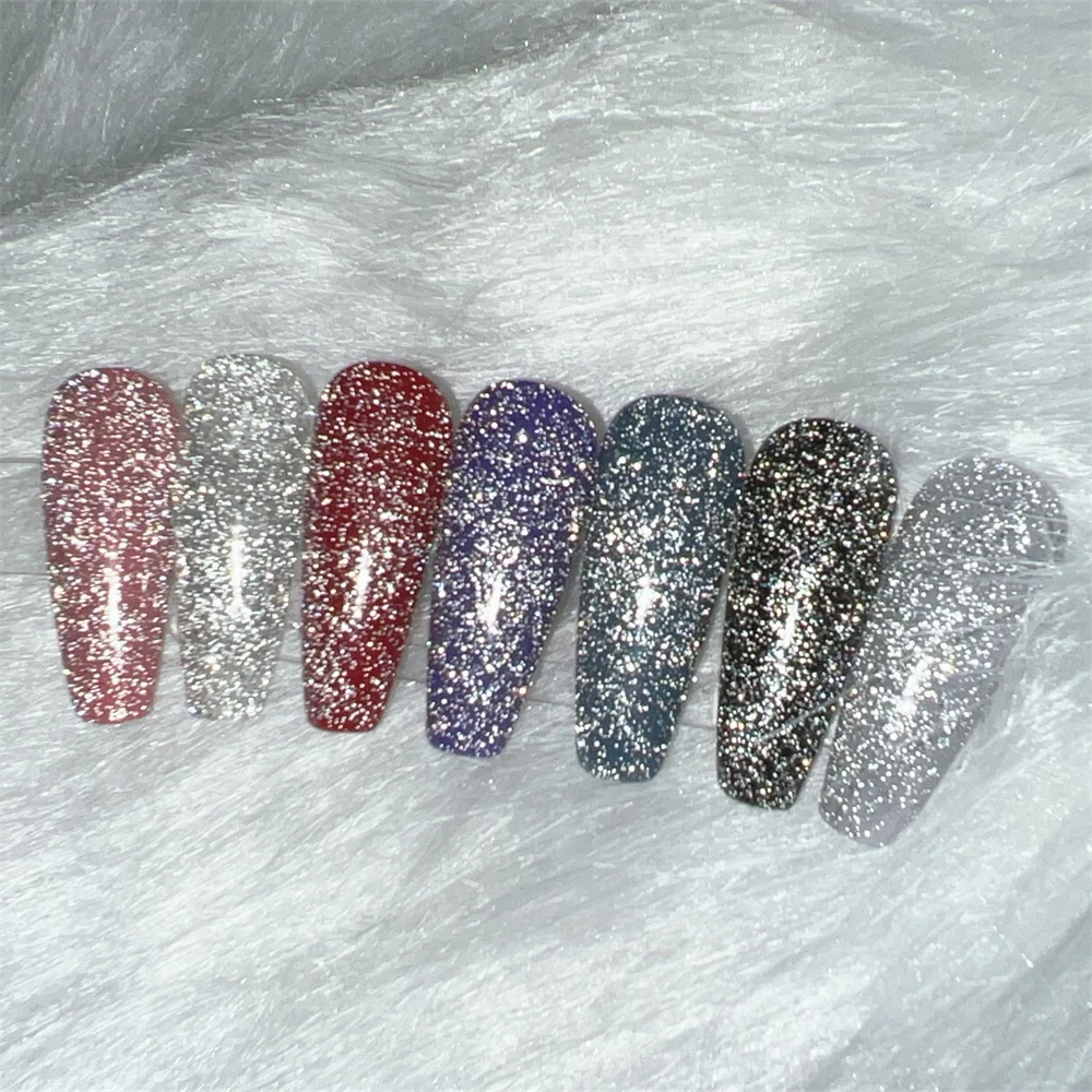 2022  New Arrival Reflective Effect Glitter Shimmer Disco No Wipe Top Coat For Foundation Makeup