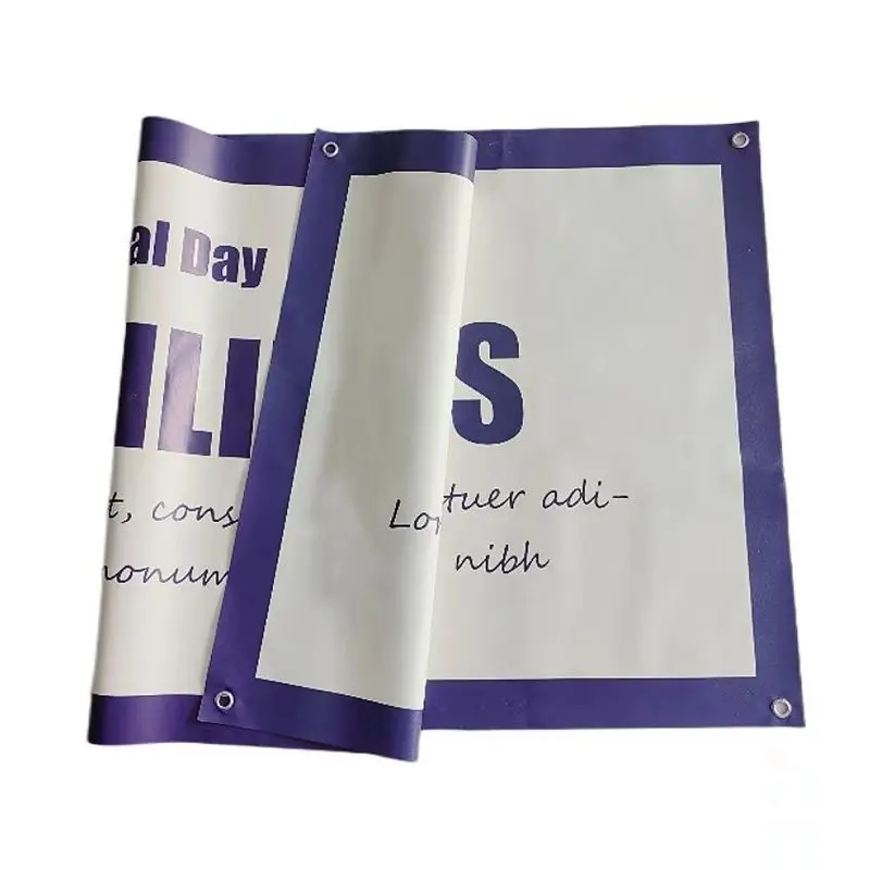 Custom logo advertising banner waterproof outdoor vinyl double side advertising printing banner