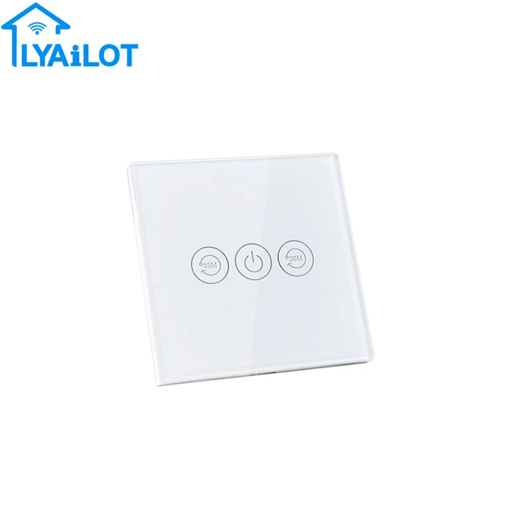 2020 New EU Smart touch countdown switch 20A high-power water heater switch with timing setting button
